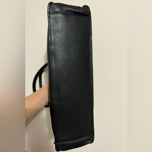 Valentina large leather rectangular tote bag - Picture 8 of 10